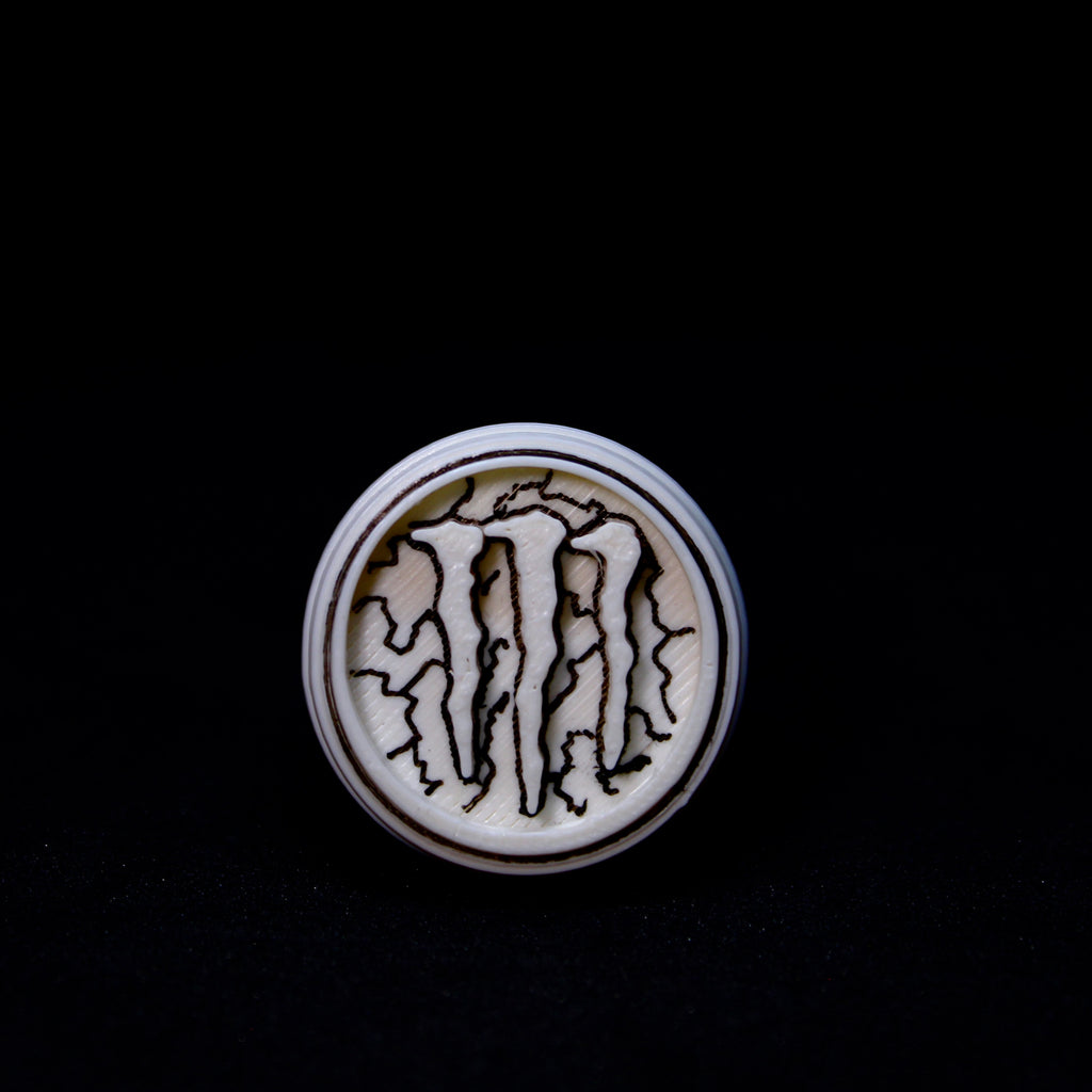 White Monster Energy Ring LIGHTNING Design, Custom Made By Scott North ...